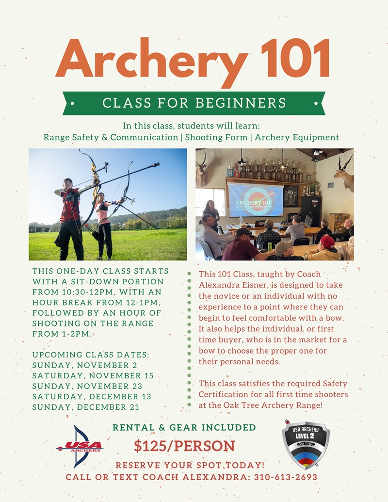 Archery 101 Class