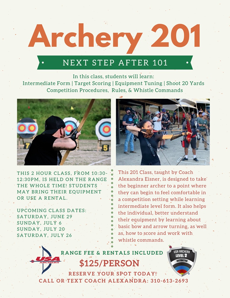 Archery 201 Class
