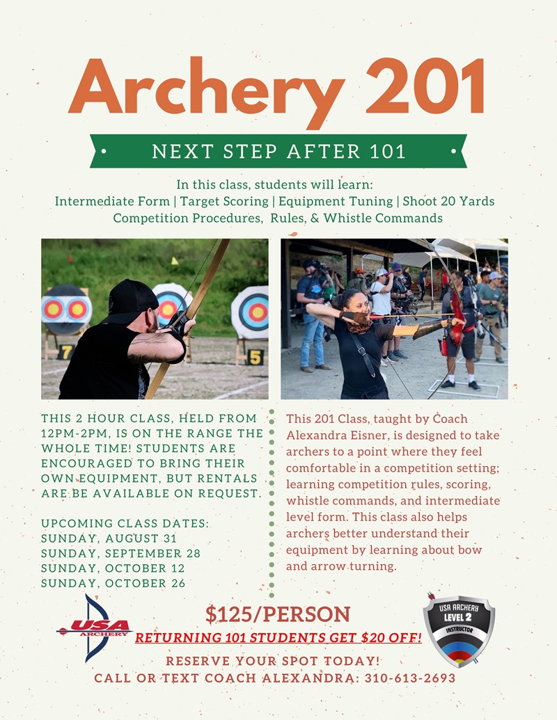 Archery 201 Class