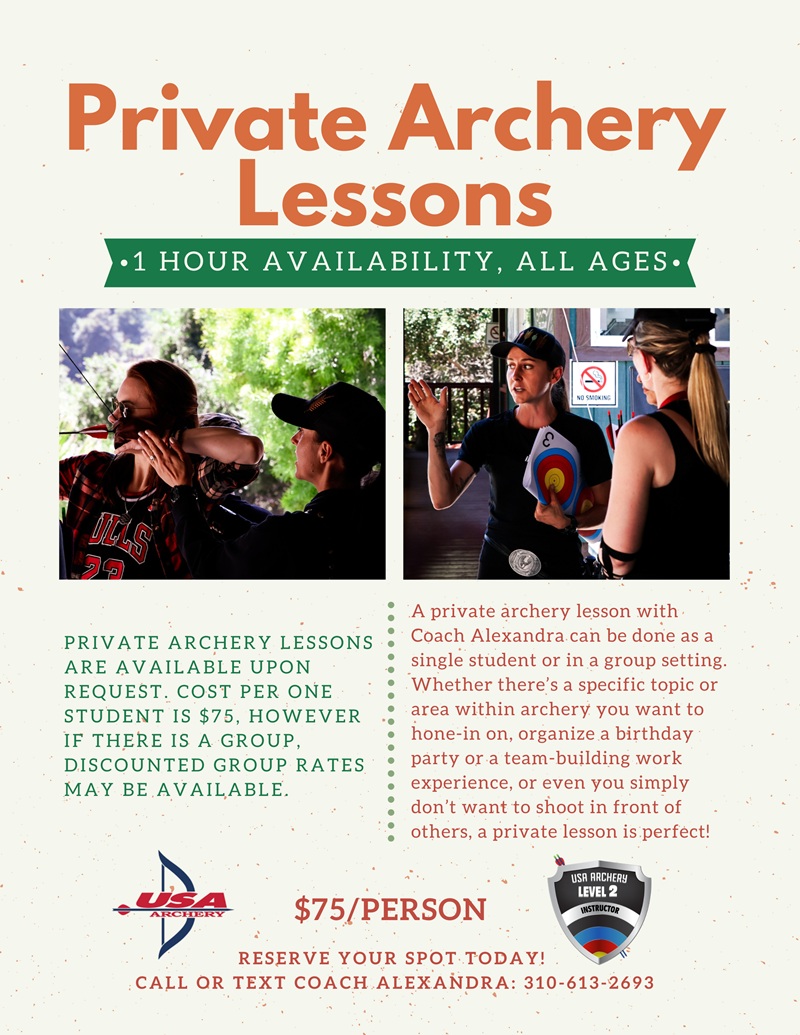 Archery Private Lessons