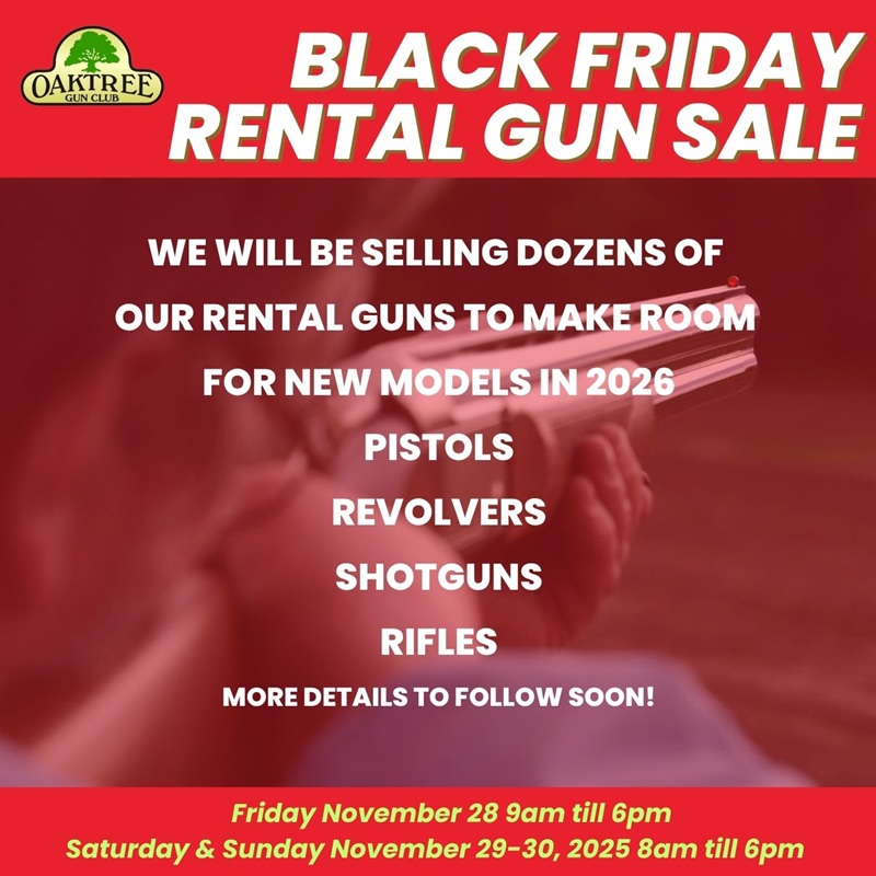 Black Friday Rental Gun Sale