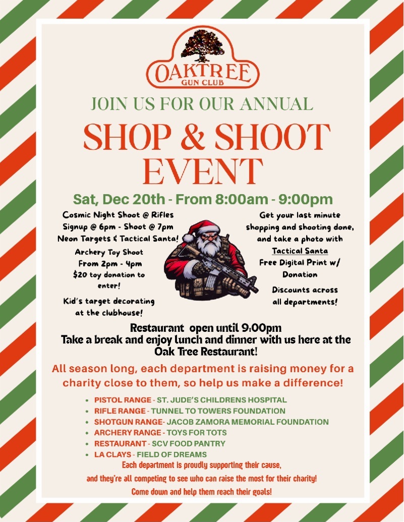 December 20, 2025 - Shop and Shoot!